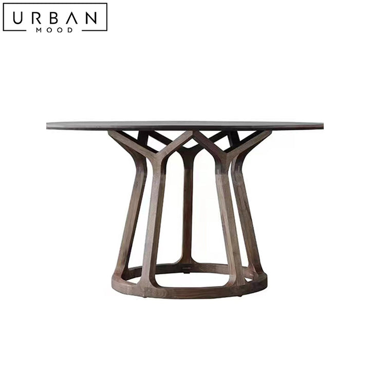 PARIS Modern Round Solid Wood Dining Table