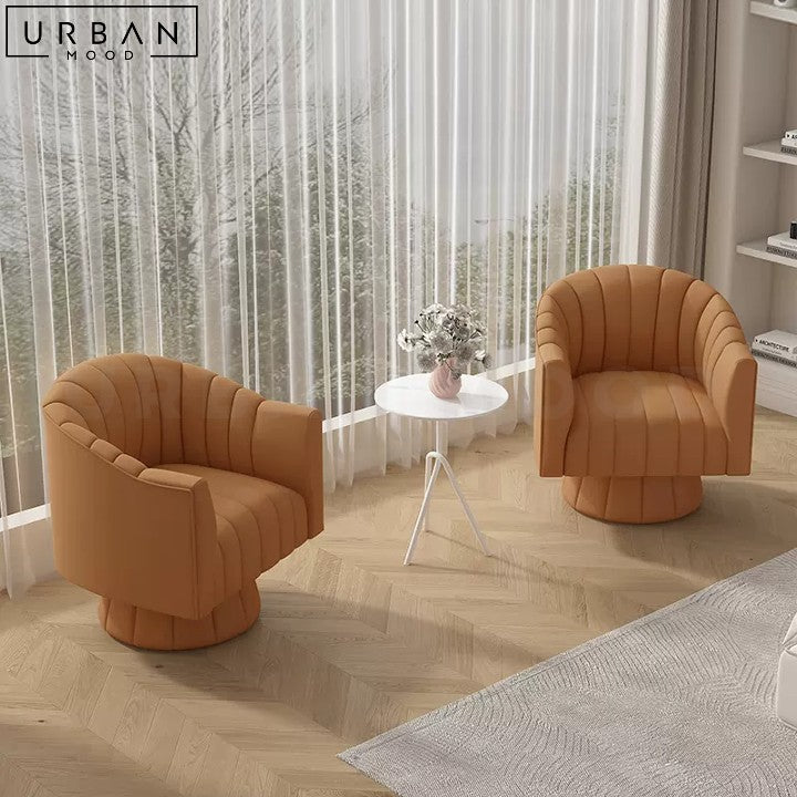 PARKIN Modern Leather Armchair (Cat-Friendly)