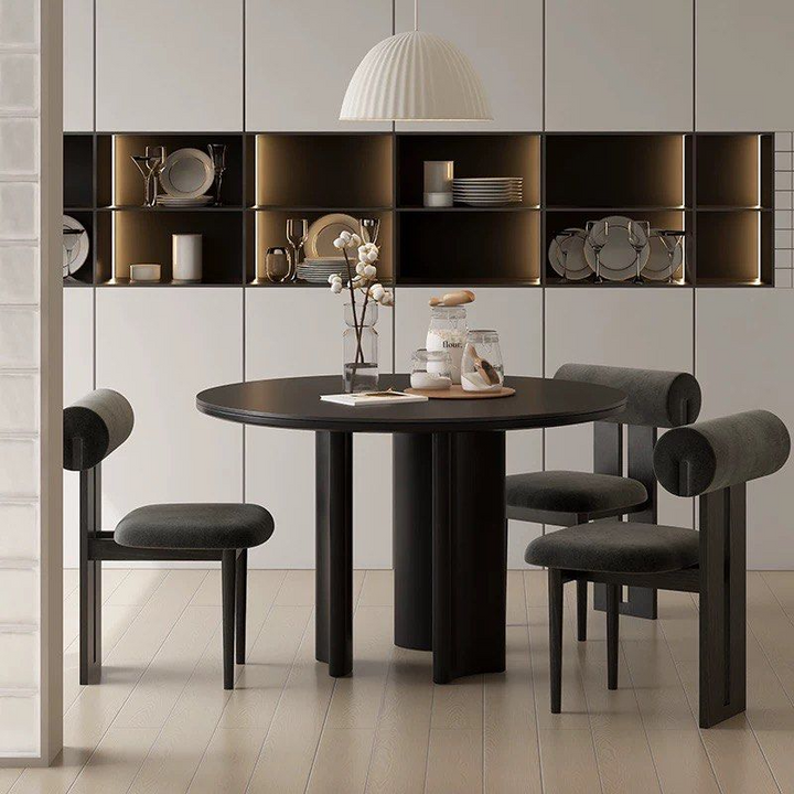 PARQUE Modern Sintered Stone Round Dining Table - Urban Mood Singapore