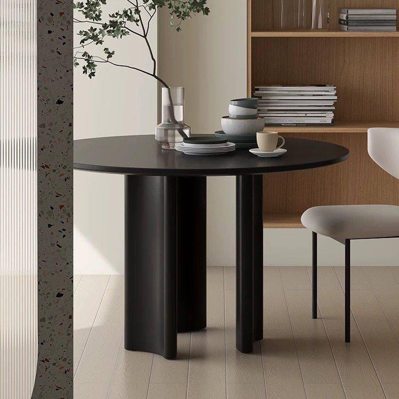 PARQUE Modern Sintered Stone Round Dining Table - Urban Mood Singapore