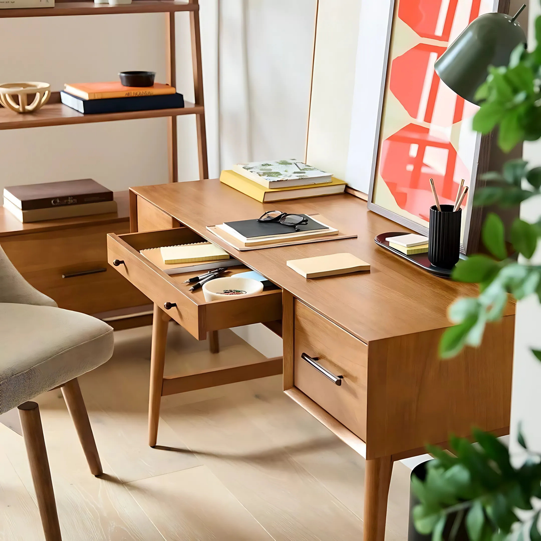 PASSAGE Modern Solid Wood Study Table - Urban Mood Singapore