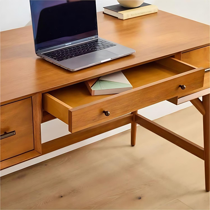 PASSAGE Modern Solid Wood Study Table - Urban Mood Singapore