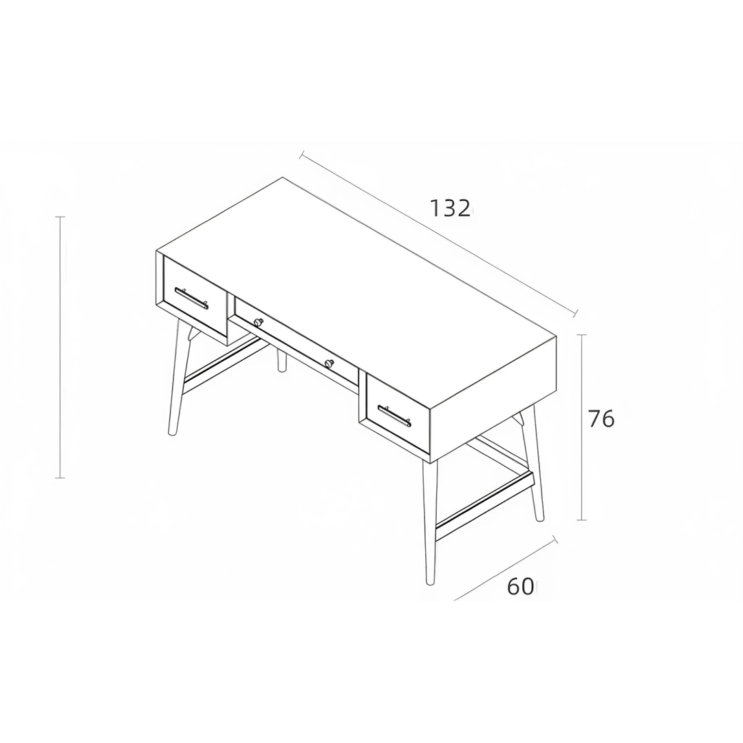 PASSAGE Modern Solid Wood Study Table - Urban Mood Singapore