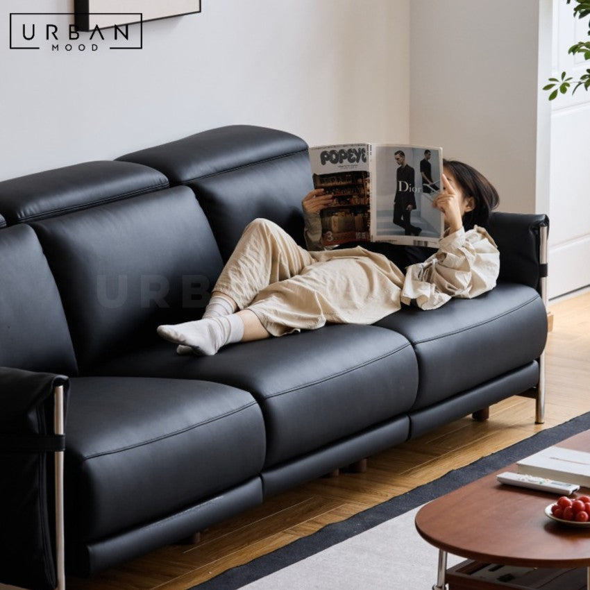 PATINA Modern Electric Leather Sofa