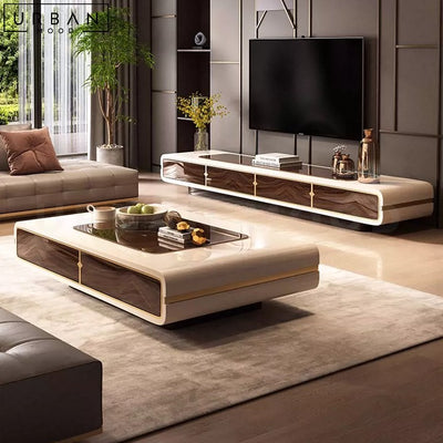 LIDIS Modern TV Console and Coffee Table