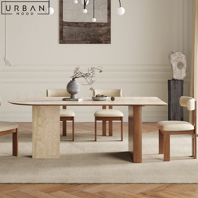 PAVLOU Japandi Sintered Stone Dining Table