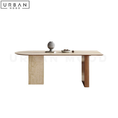 PAVLOU Japandi Sintered Stone Dining Table