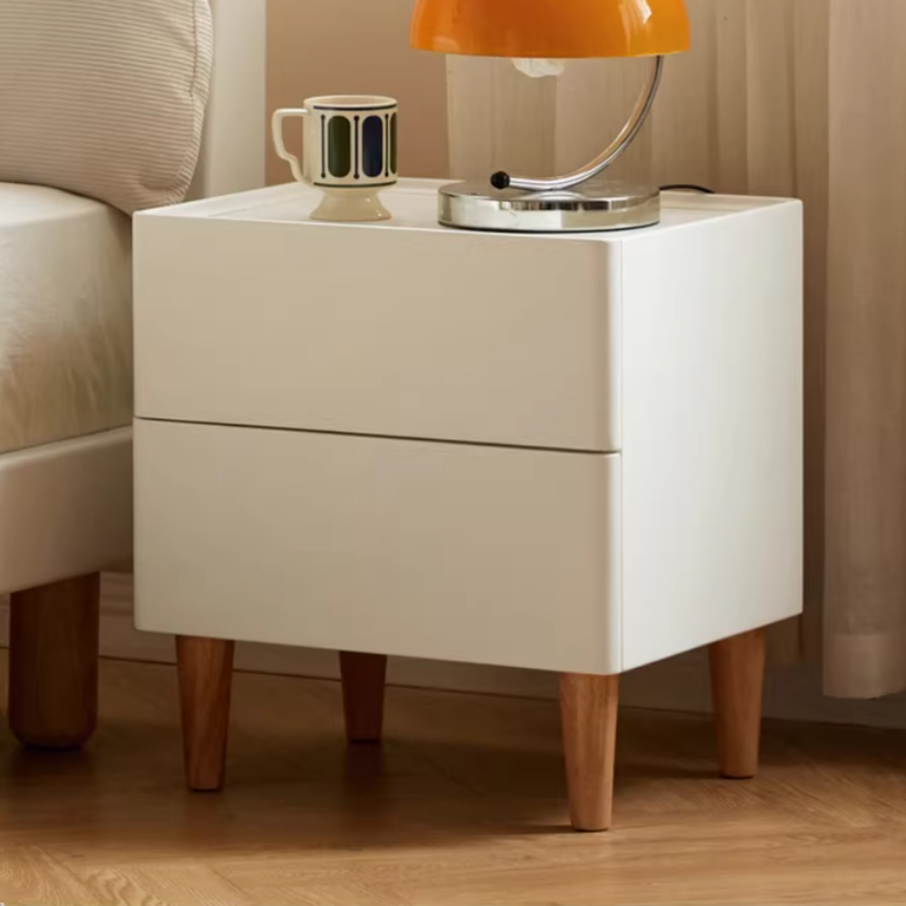 PAVREN Modern Solid Wood Bedside Table - Urban Mood Singapore