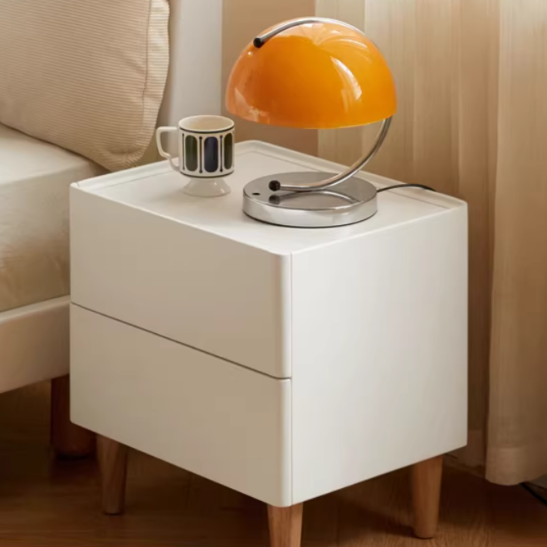 PAVREN Modern Solid Wood Bedside Table - Urban Mood Singapore