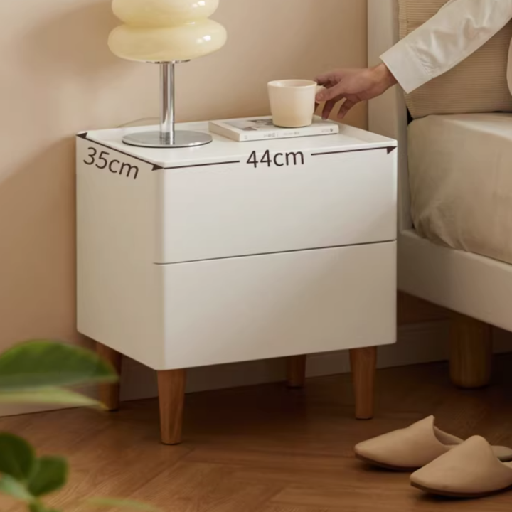 PAVREN Modern Solid Wood Bedside Table - Urban Mood Singapore