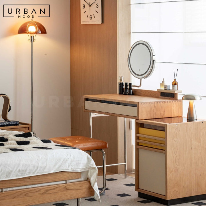 PAYSON Scandinavian Solid Wood Vanity Table