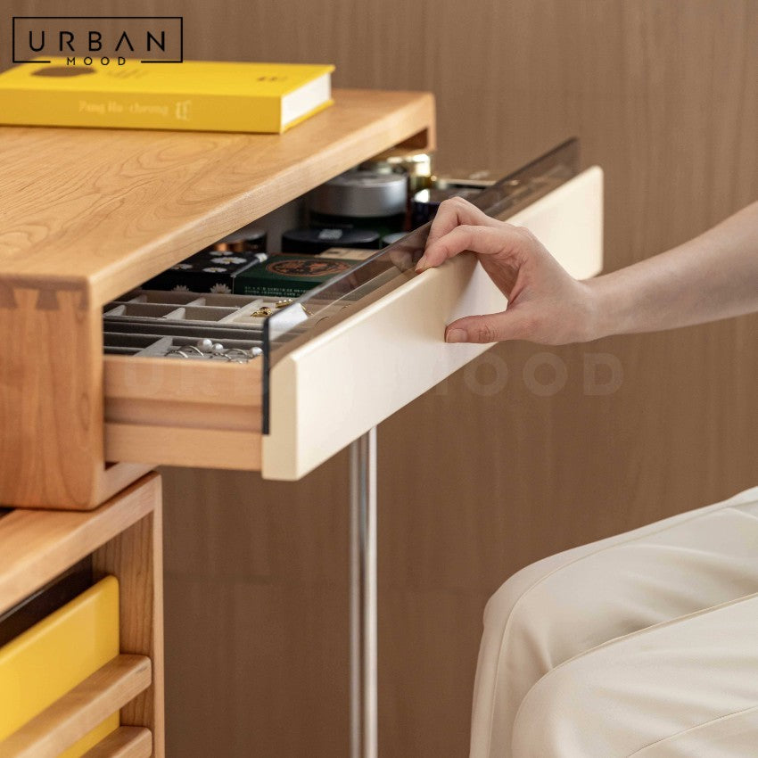 PAYSON Scandinavian Solid Wood Vanity Table