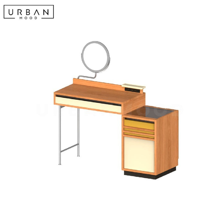 PAYSON Scandinavian Solid Wood Vanity Table