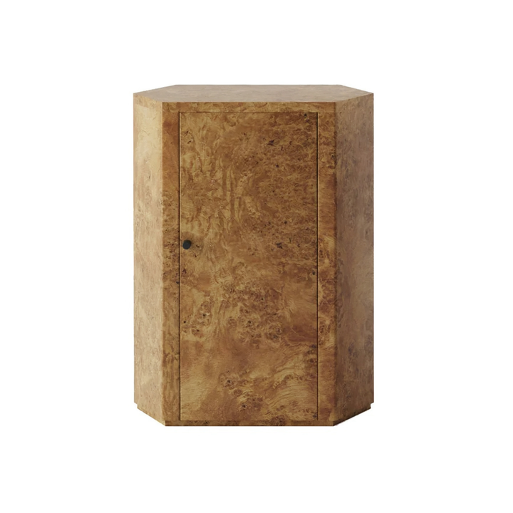 PEDRIX Mappa Burl Bedside Table - Urban Mood Singapore