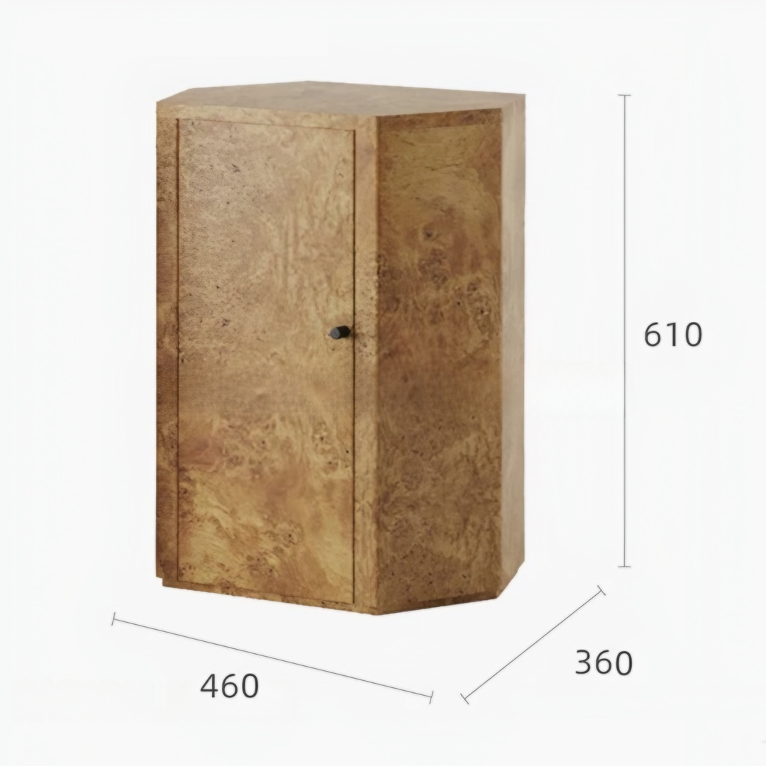 PEDRIX Mappa Burl Bedside Table - Urban Mood Singapore