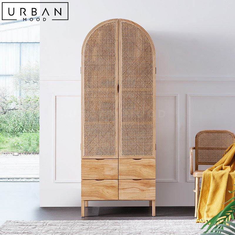 PEP Japandi Rattan Cabinet