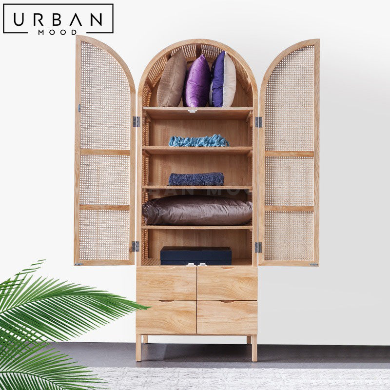 PEP Japandi Rattan Cabinet