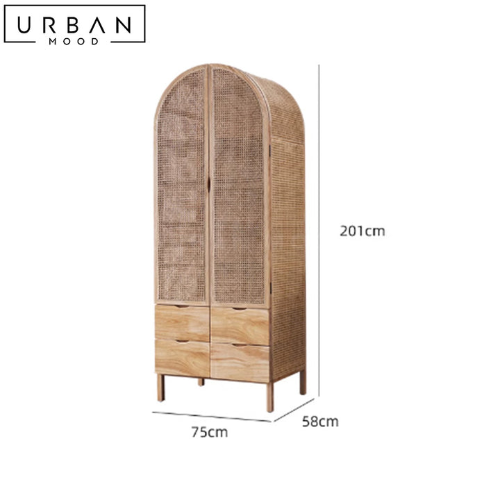 PEP Japandi Rattan Cabinet