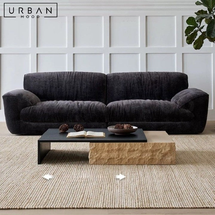 PERRIER Modern Travertine Coffee Table