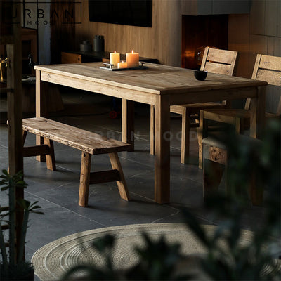 PERRY Rustic Solid Wood Table