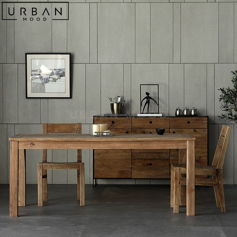 PERRY Rustic Solid Wood Table