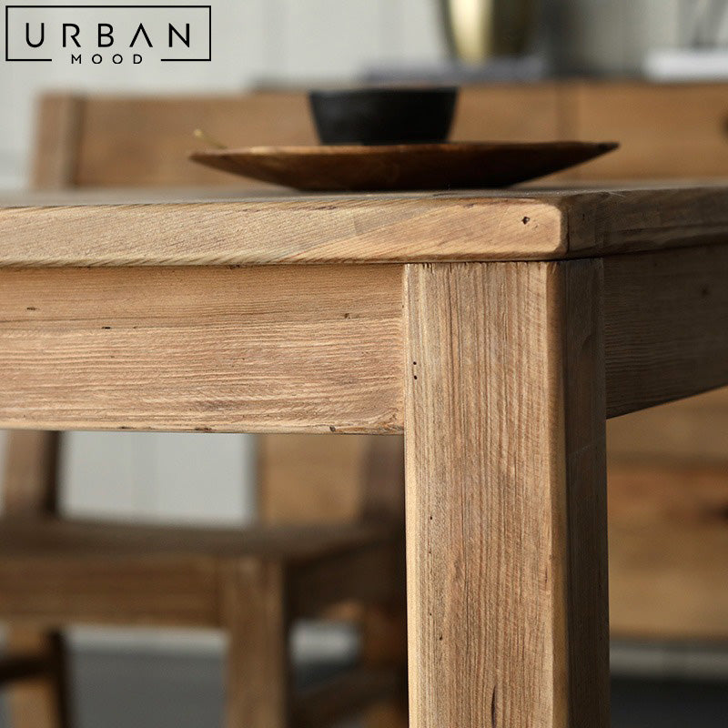 PERRY Rustic Solid Wood Table