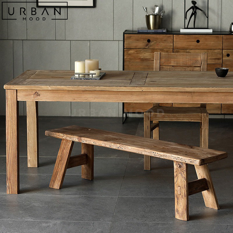 PERRY Rustic Solid Wood Table