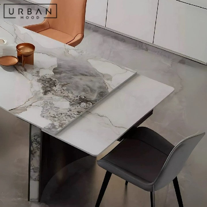 PESKOV Modern Sintered Stone Extendable Dining Table