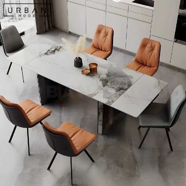PESKOV Modern Sintered Stone Extendable Dining Table