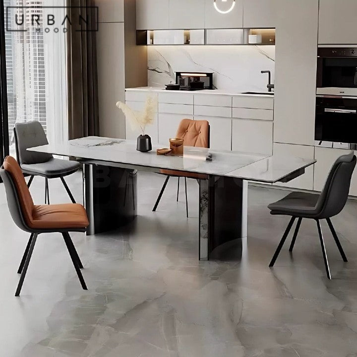 PESKOV Modern Sintered Stone Extendable Dining Table