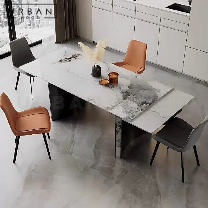 PESKOV Modern Sintered Stone Extendable Dining Table