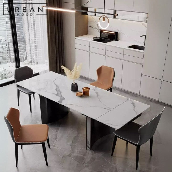 PESKOV Modern Sintered Stone Extendable Dining Table
