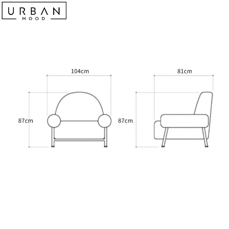 PETRON Modern Boucle Armchair