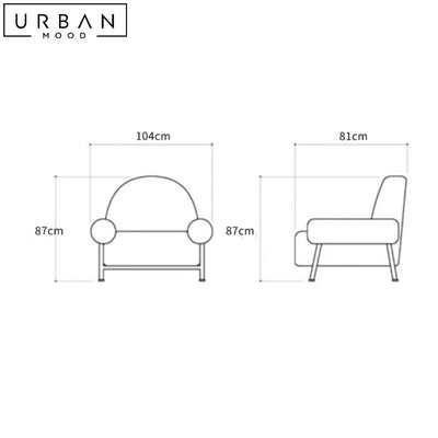 PETRON Modern Boucle Armchair