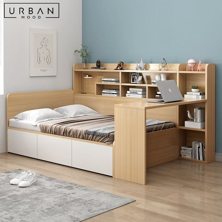 BUNNER Modern Storage Bedframe