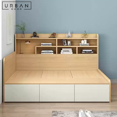 BUNNER Modern Storage Bedframe