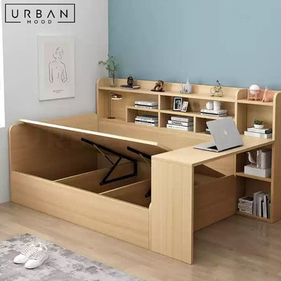 BUNNER Modern Storage Bedframe