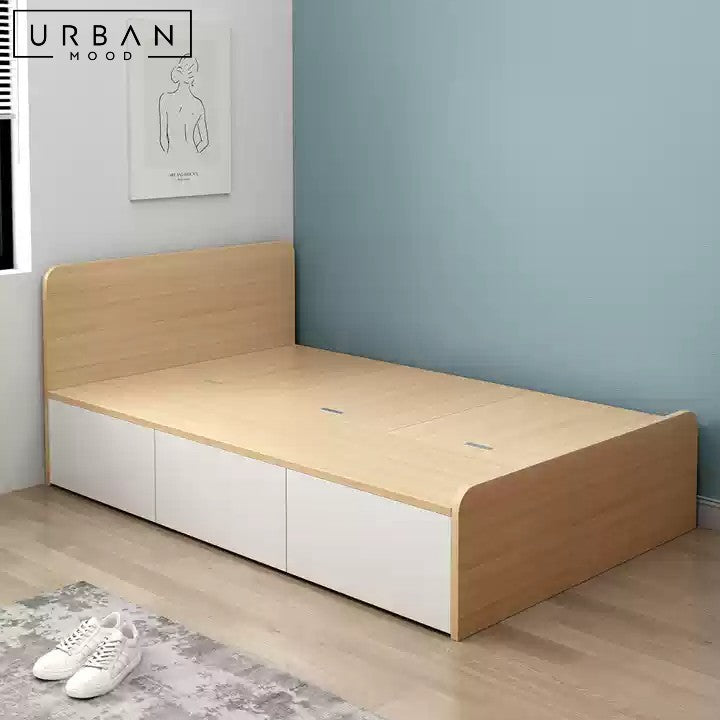 BUNNER Modern Storage Bedframe