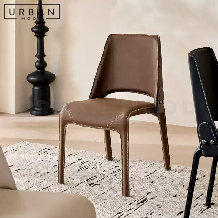 PIETERS Modern Leather Dining Chair