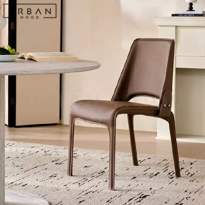 PIETERS Modern Leather Dining Chair