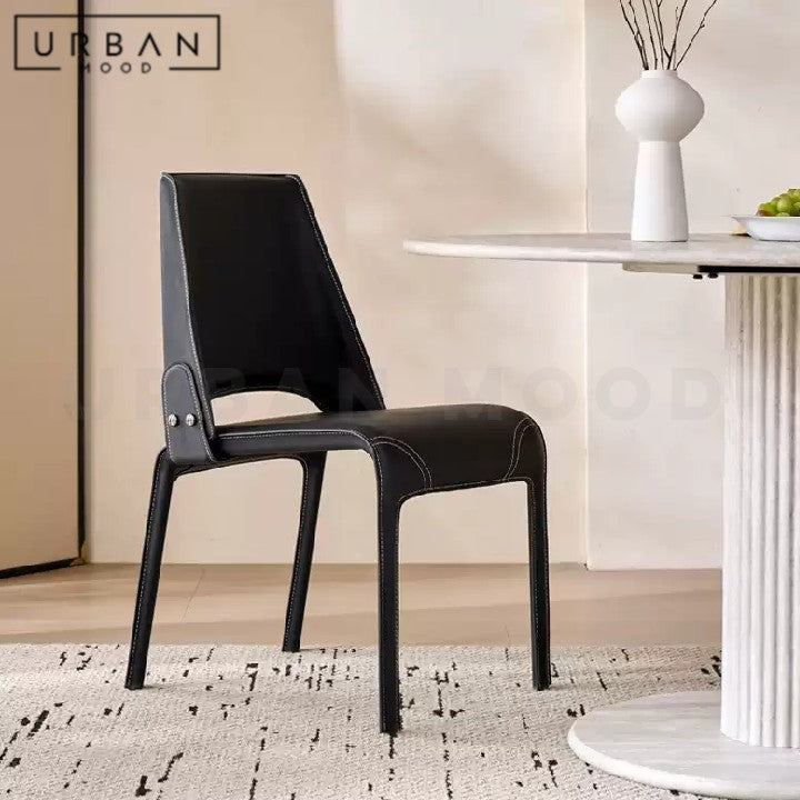 PIETERS Modern Leather Dining Chair