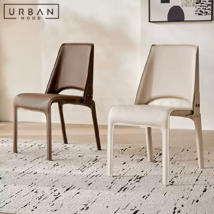 PIETERS Modern Leather Dining Chair