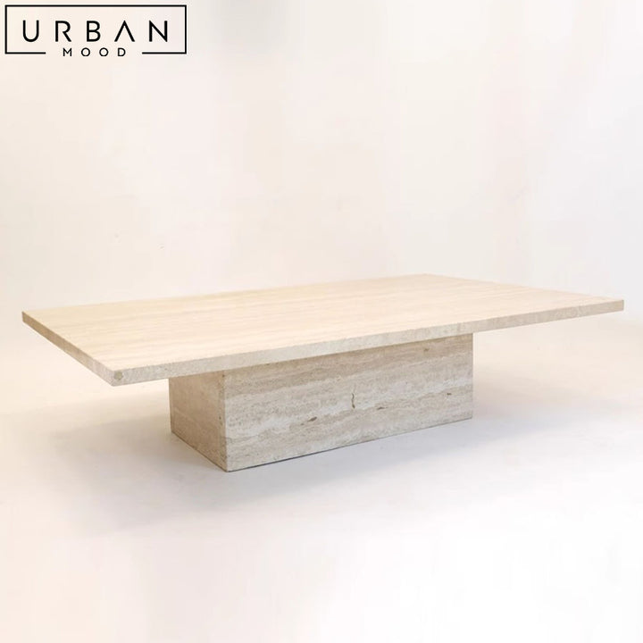 PINO Modern Travertine Coffee Table