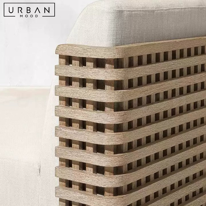 PINZON Modern Teak Outdoor Sofa