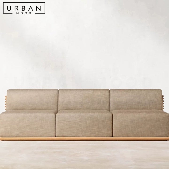 PINZON Modern Teak Outdoor Sofa