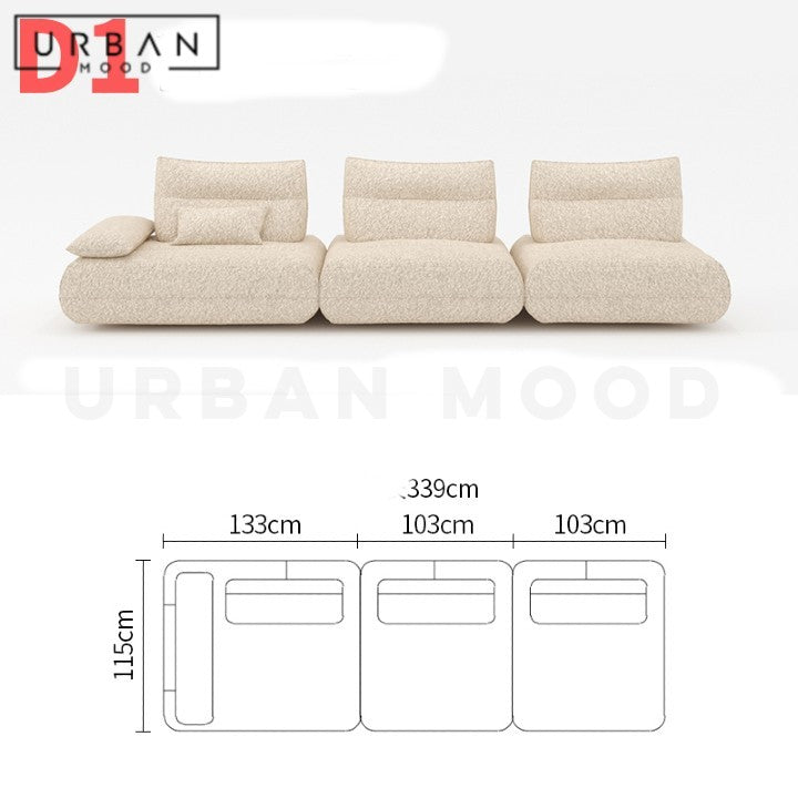 PIRKER Modern Electric Boucle Sofa