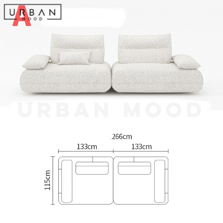 PIRKER Modern Electric Boucle Sofa
