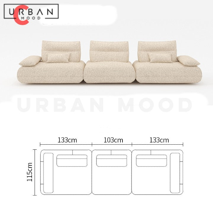 PIRKER Modern Electric Boucle Sofa