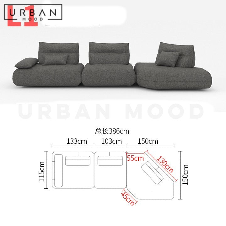 PIRKER Modern Electric Boucle Sofa