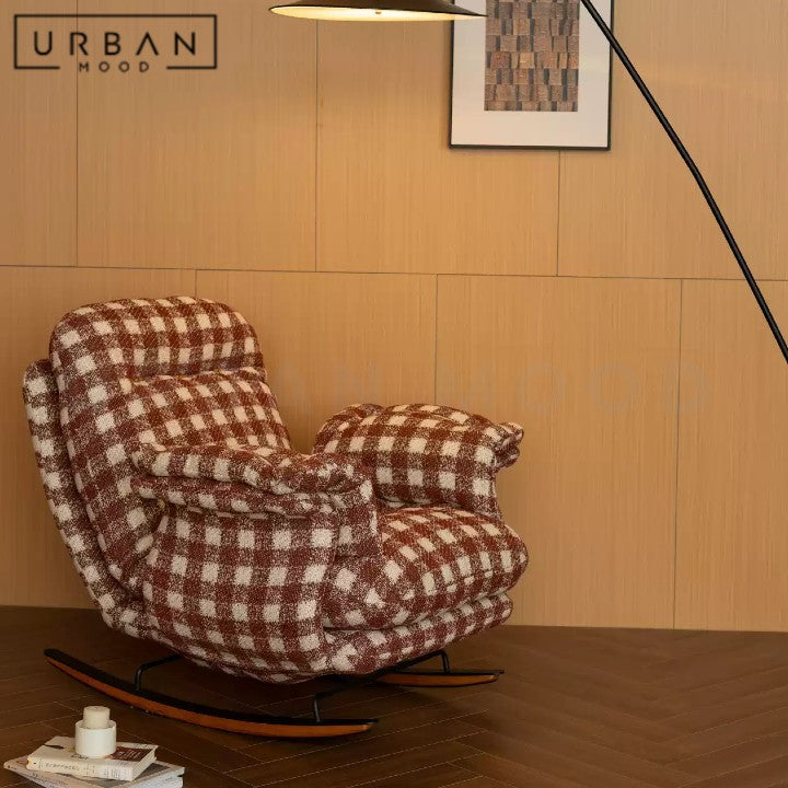 PIRSON Modern Fabric Rocking Chair